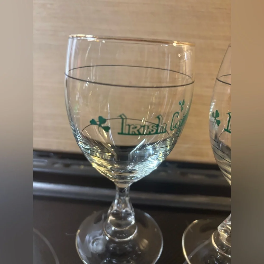 2 Cristal D'Arques Vintage Irish Coffee Glasses